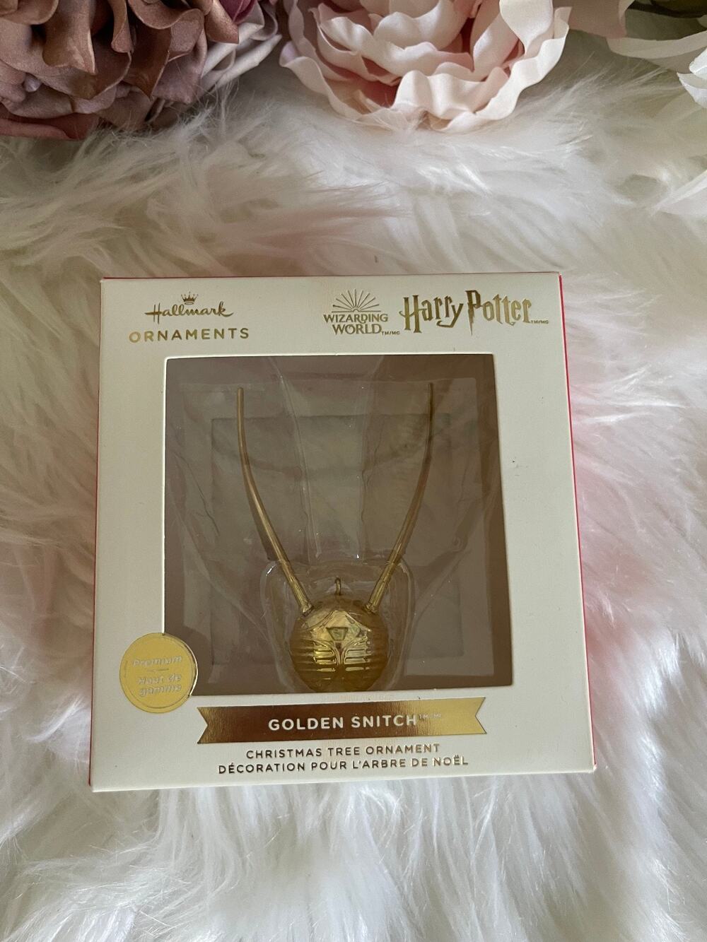 Hallmark 2021 Harry Potter Golden Snitch Metal Christmas Ornament11-16-39